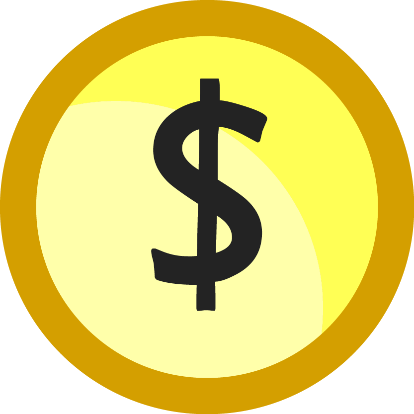 Enabled Coin - Money (833x833), Png Download