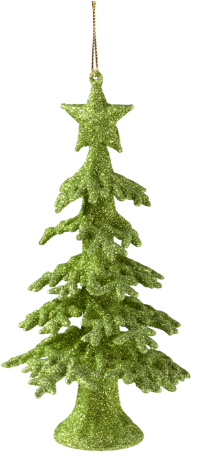 Tree Ornament "tree With Glitter\ - Christmas Ornament (452x700), Png Download