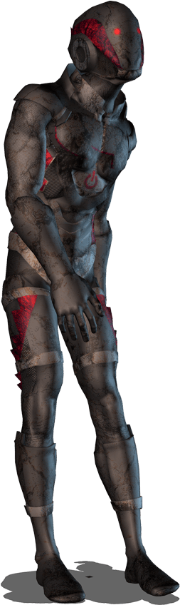 [fbx] Zombie Basic - Iron Man (864x864), Png Download