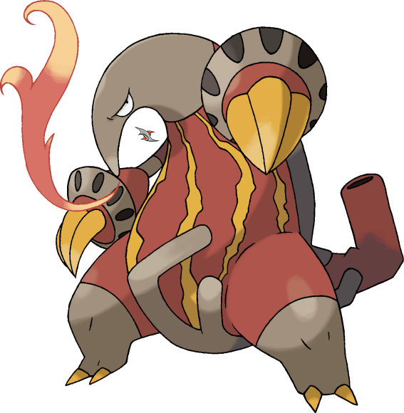 134kib, 567x580, Kuitaran By Xous54-d33po8i - Heatmor Pokemon (567x580), Png Download