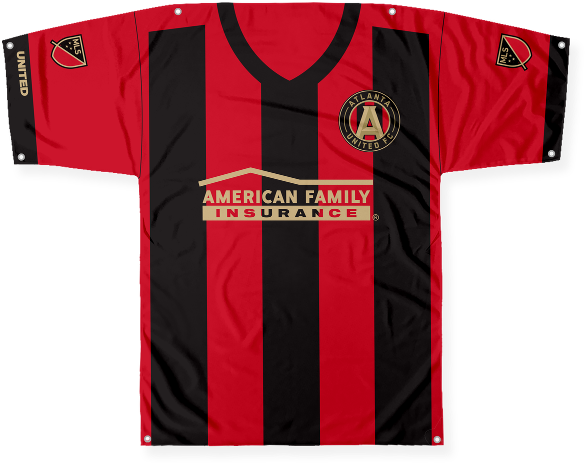 Atlanta United Fc 57" X 45" Jersey Banner - American Family Insurance (1280x1014), Png Download
