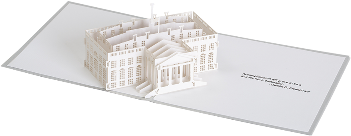 White House Pop Up Card - House (1280x653), Png Download