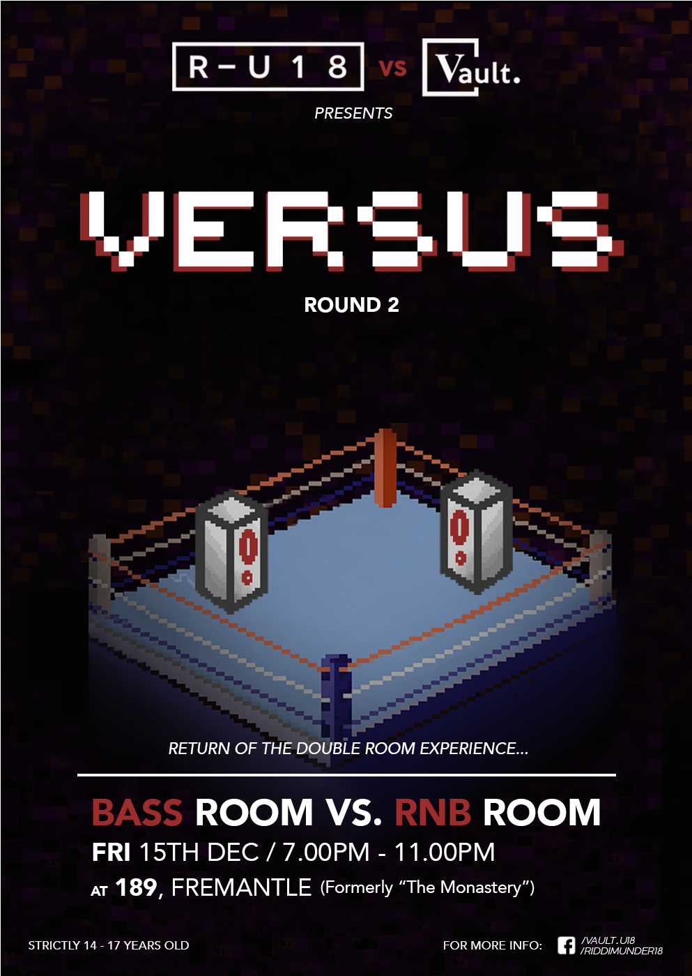 Tickets For R-u18 & Vault Presents - Poster (2340x1398), Png Download