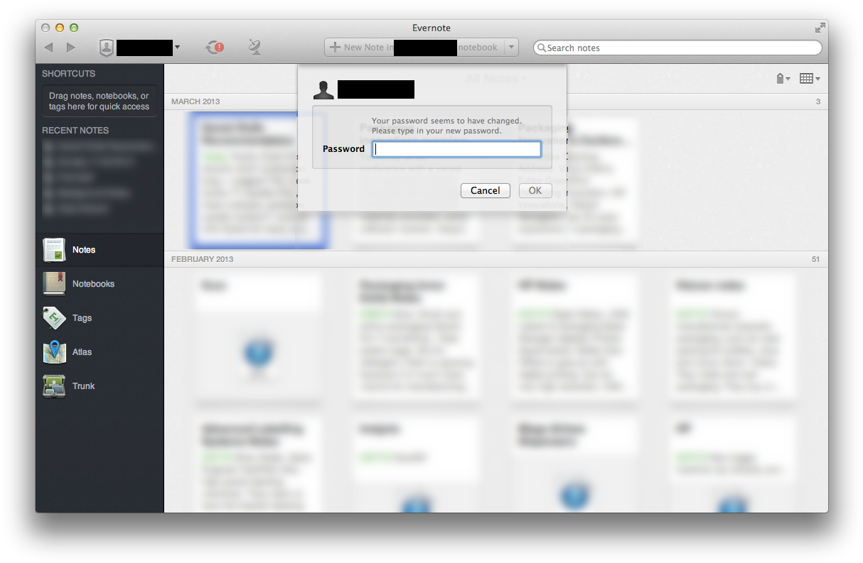 Content, Control And The Evernote System Wide Password - Evernote Osx (1229x808), Png Download