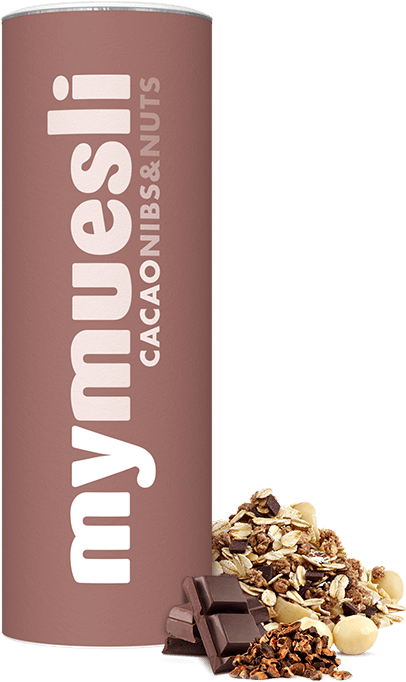 Cacao Nibs Nuts Muesli - Chocolate (465x769), Png Download