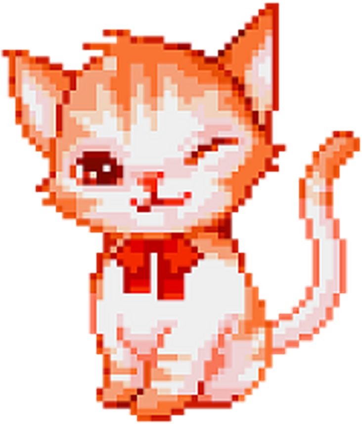 Cute Sticker - Cute Cat Perler Bead Patterns (1024x1024), Png Download