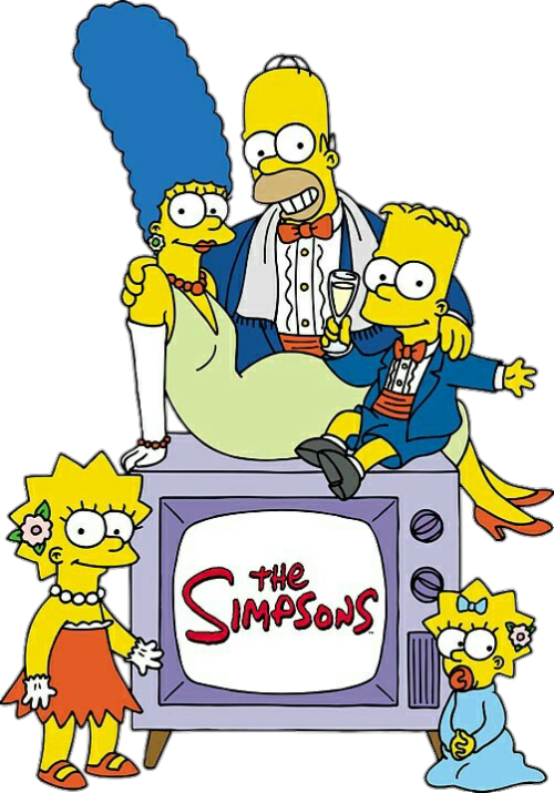 Heels Clipart Transparent Tumblr - Simpsons En La Tele (500x715), Png Download
