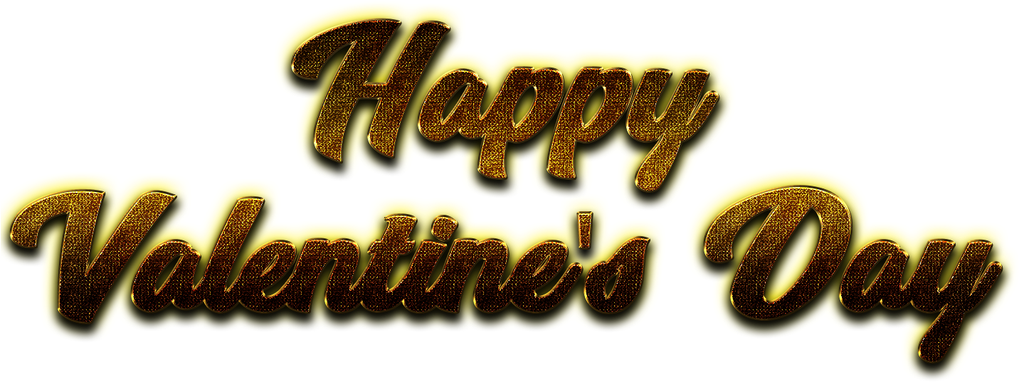Happy Valentines Day Word Png Image - Emblem (1467x585), Png Download
