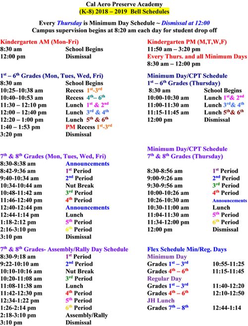 Cal Aero Preserve - Chino Hills High School Bell Schedule (500x655), Png Download