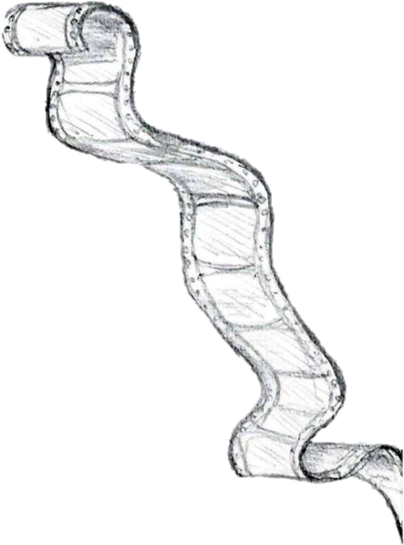 Illustration Of A Long Ribbon Of Film From An Old Camera - Still Life Photography (595x842), Png Download