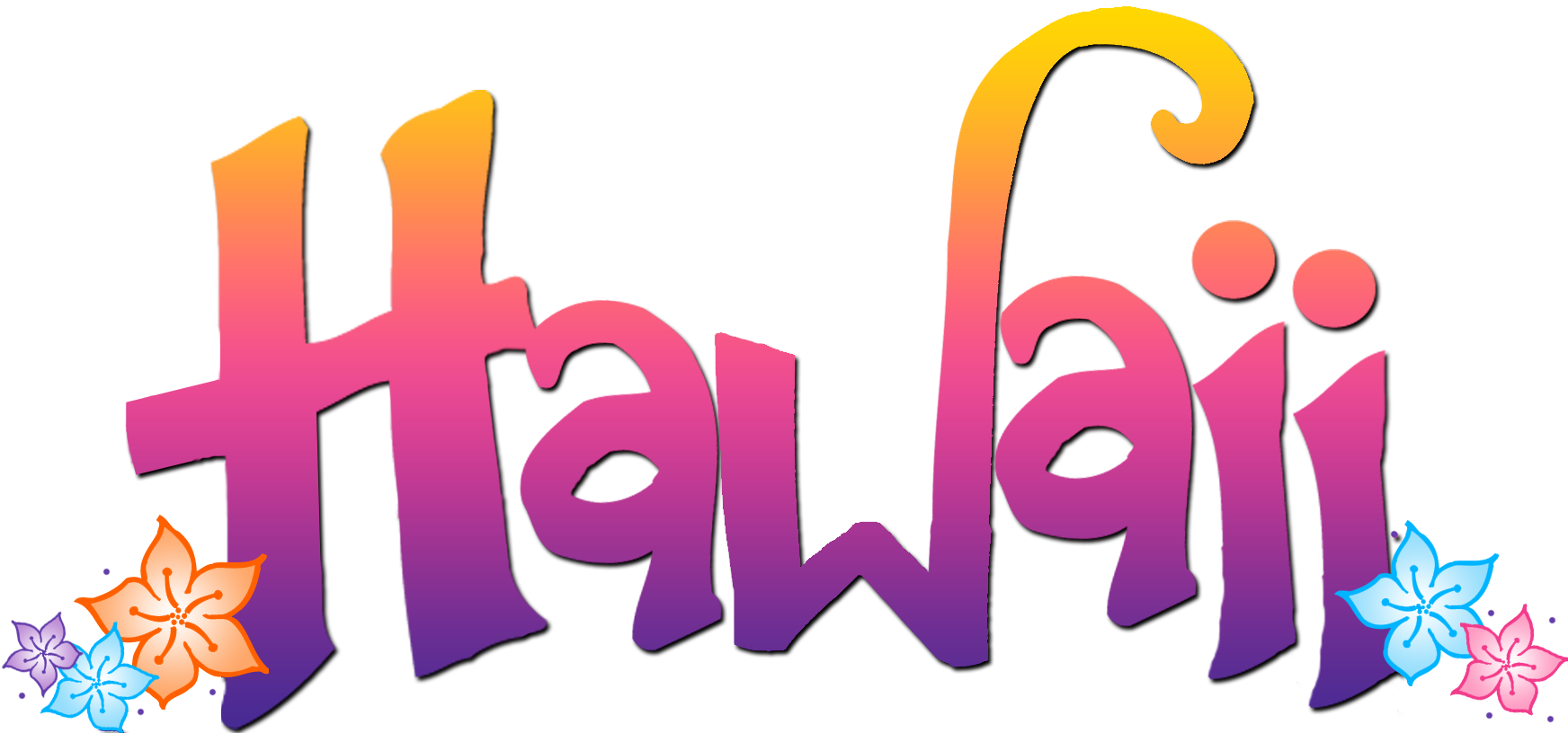 Hawaii Word - Word Hawaii (1744x816), Png Download