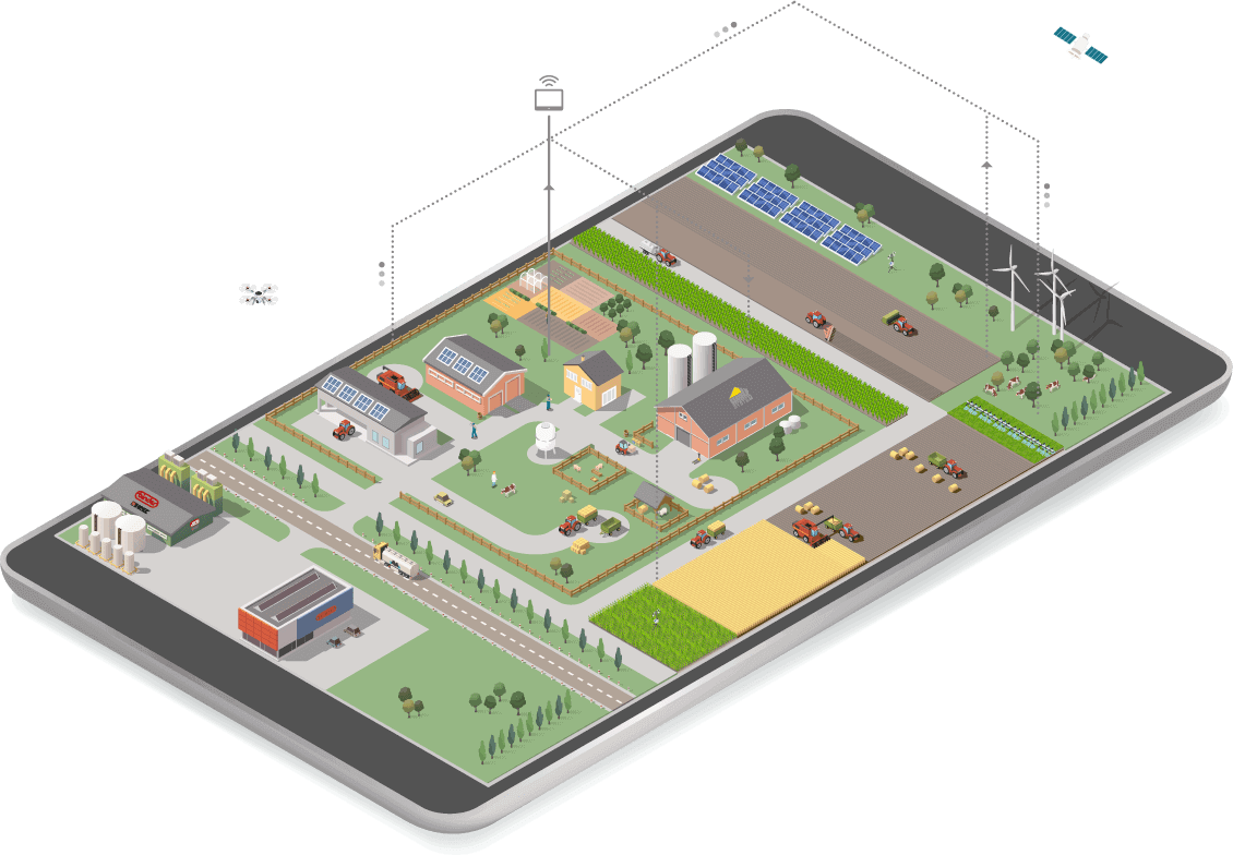 Precision Livestock Farming - Smart Farm Png (1130x784), Png Download