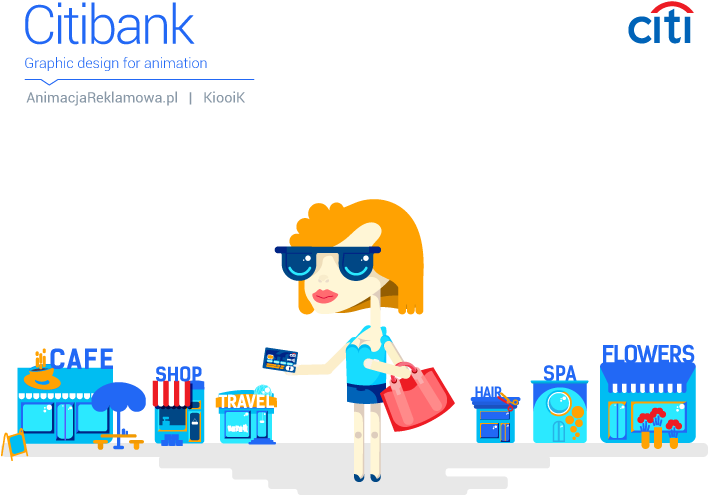 Pani Citi - Citibank Animations (725x582), Png Download