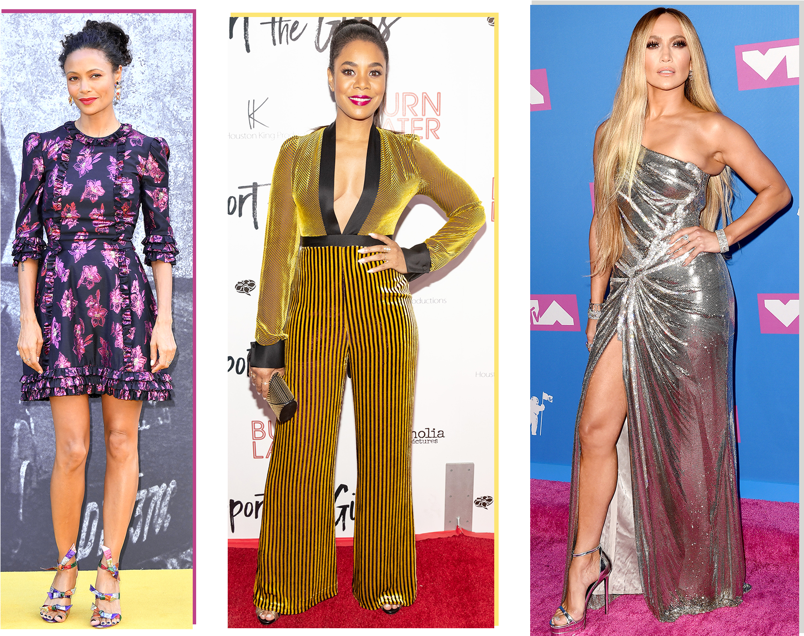 Jennifer Lopez And Alex Rodriguez Are A True Casino - Jumpsuit Regina Hall 2018 (2000x1334), Png Download