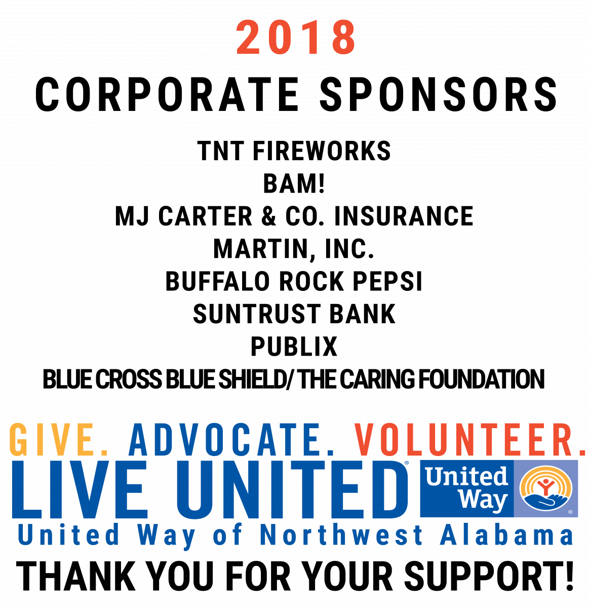 2018-19 Corporate Partners - United Way (1163x1200), Png Download