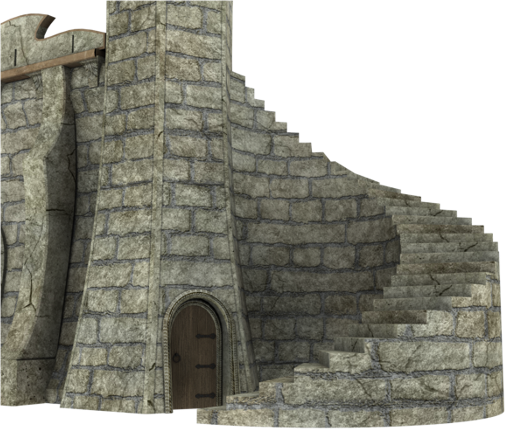 Castle Staircase Png (600x521), Png Download