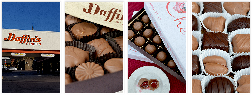 Daffin's Candies Retail Store - Daffins Chocolate (1025x390), Png Download