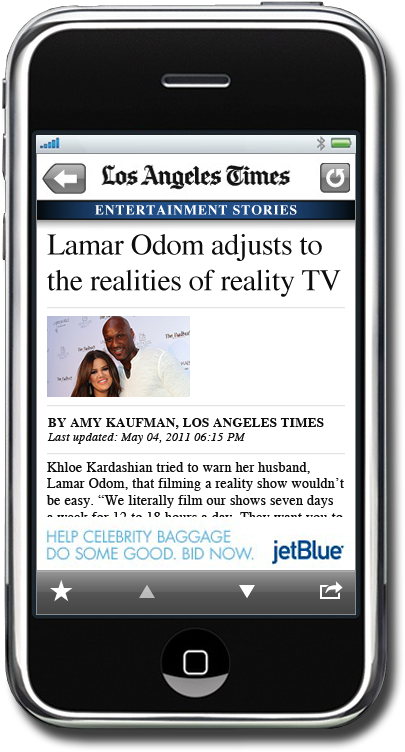 Jet Blue - - Iphone (490x830), Png Download
