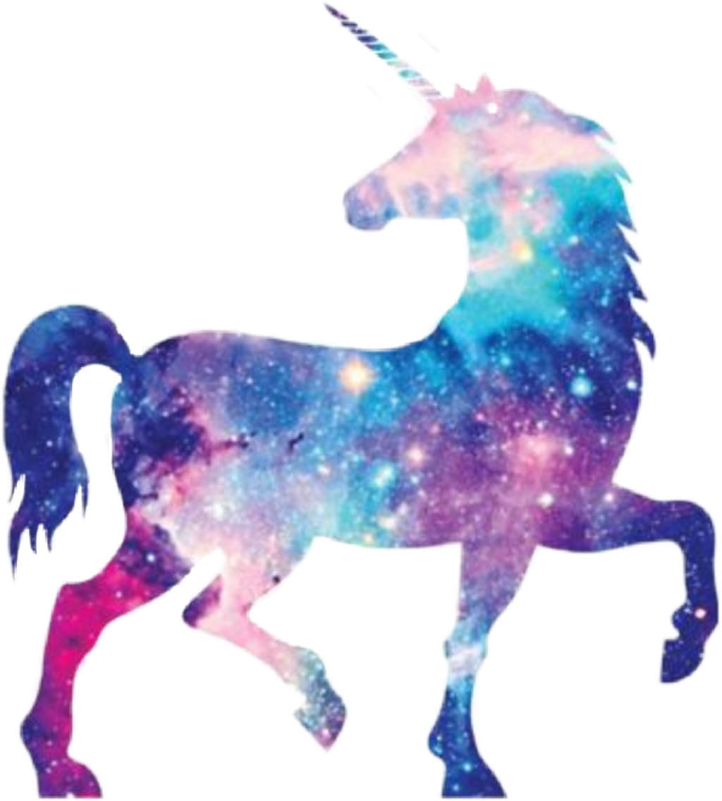 Unicorn Sticker - Galaxy Unicorn Png (1024x1135), Png Download