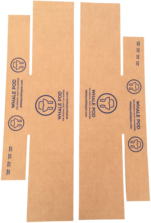 8 Pack Usps Flat Rate Can Shipper - Beer (500x740), Png Download