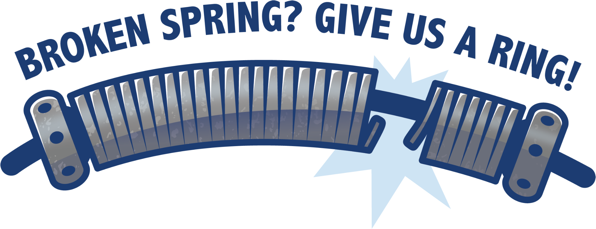 Troy Garage Door In Troy, Il- Broken Spring Give Us - Graphic Design (2000x785), Png Download