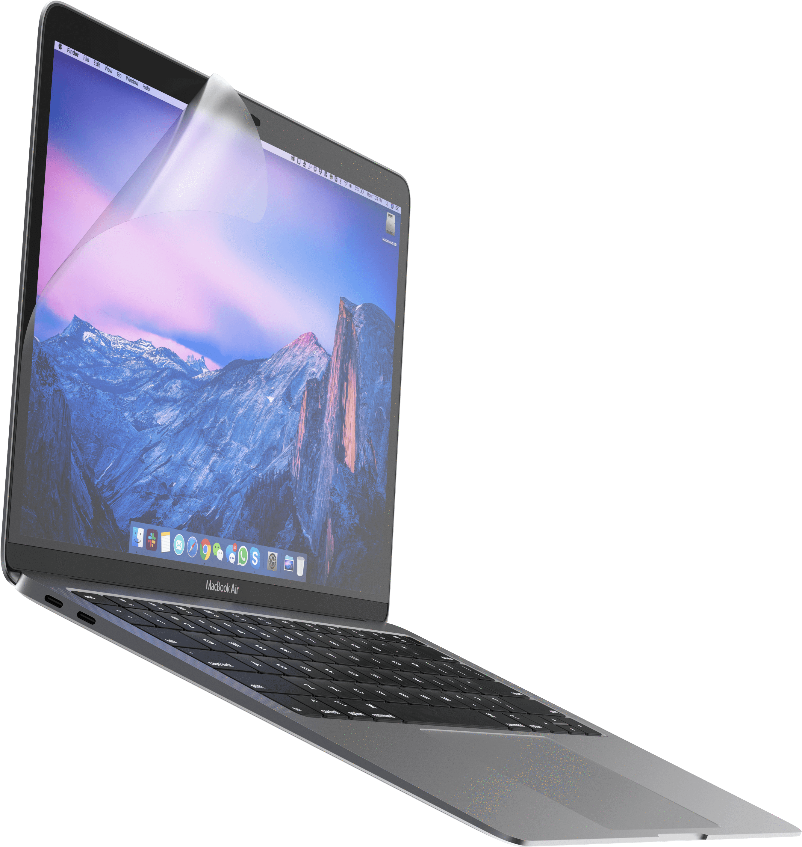 Anti Glare Screen Protector For 13 Inch Macbook Air - Netbook (3000x3000), Png Download