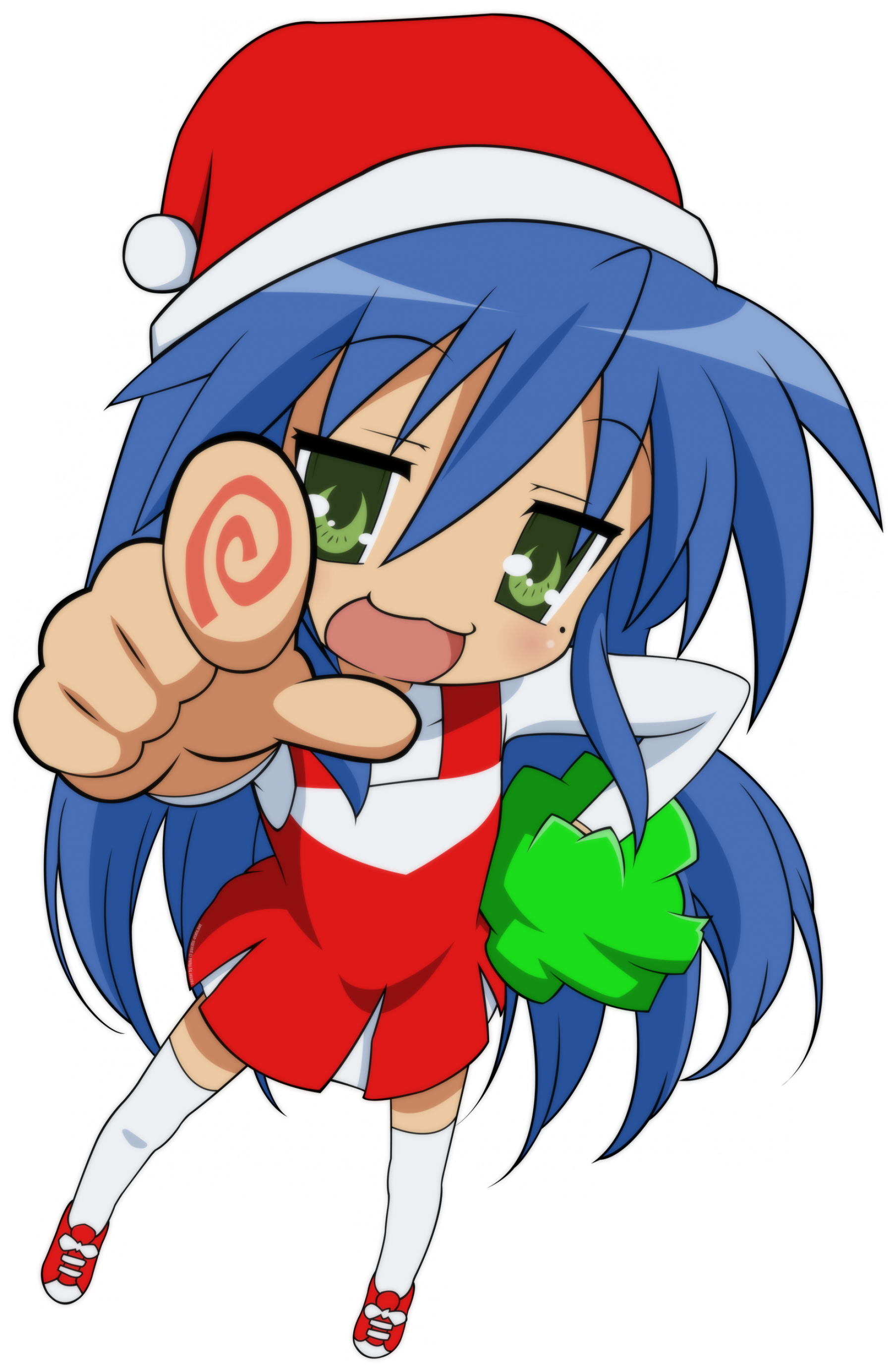 Alerter Les Modérateurs Voir L'image Au Format Original - Lucky Star Konata Cheerleader (1800x2767), Png Download