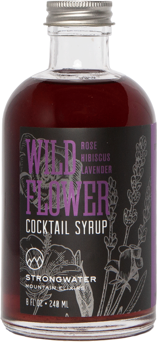 Wild Flower Cocktail Syrup - Bottle (1200x1200), Png Download