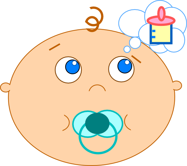 Small - Hungry Baby Clip Art (600x532), Png Download
