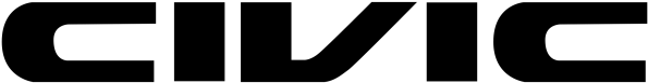 Honda Civic Logo - Honda Civic Font Png (866x650), Png Download