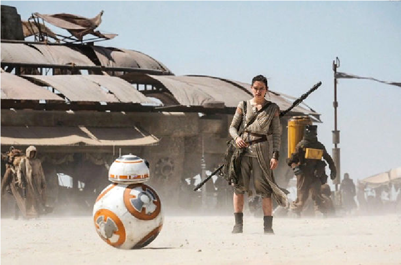 Print - Rey And Bb8 Diorama (827x1394), Png Download