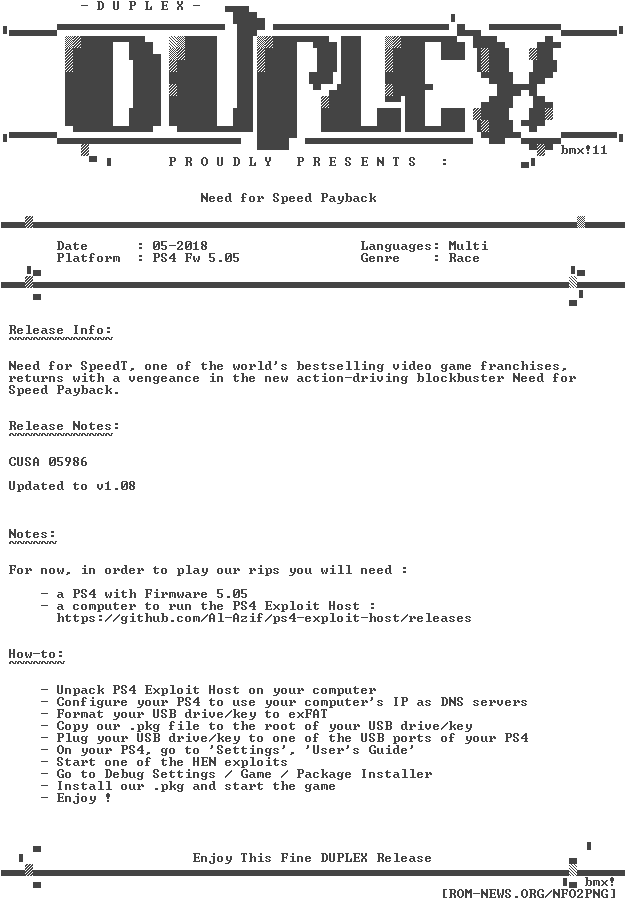 Need - For - Speed - Payback - Ps4-duplex - - Playstation 4 (632x912), Png Download