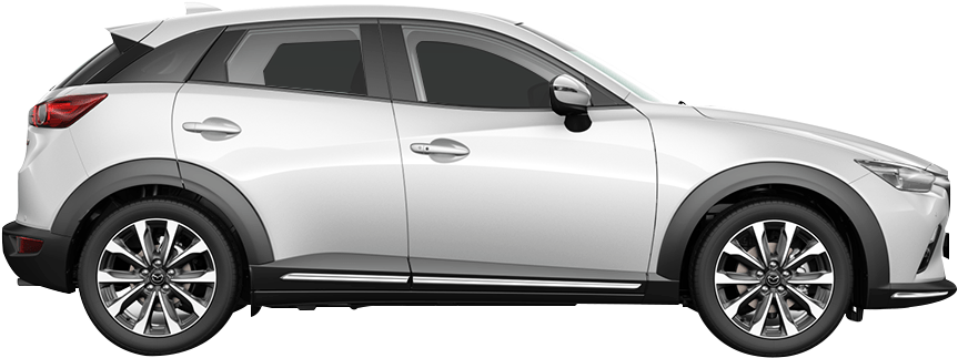 Mazda Cx 3 Silver - Mazda Cx 3 16 Wheels (980x454), Png Download