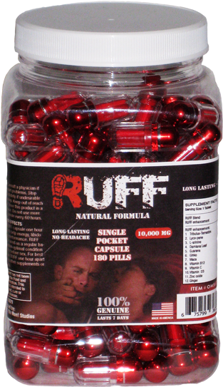 Ruff Single Pocket Capsule 180 Pills - Cranberry (600x614), Png Download