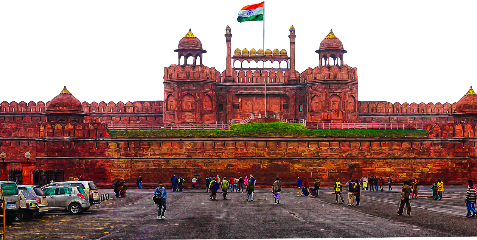 More Editing Videos↓ - Red Fort (1600x900), Png Download