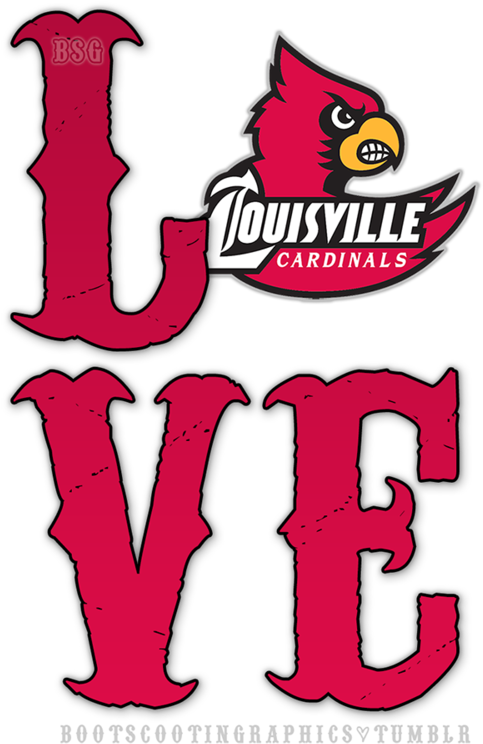 Louisville Cardnials - Louisville Cardinals Logo (490x750), Png Download
