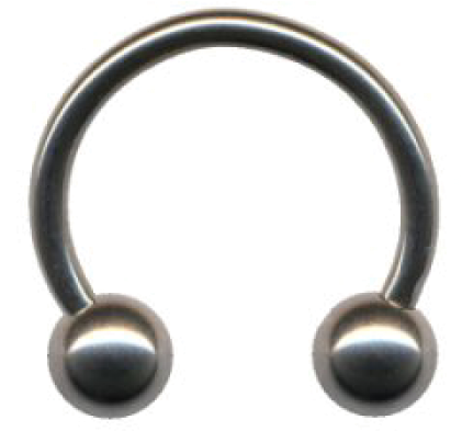 Piercing Hufeisenring Mit Kugeln Aus Chirurgenstahl - Circular Barbell (700x700), Png Download
