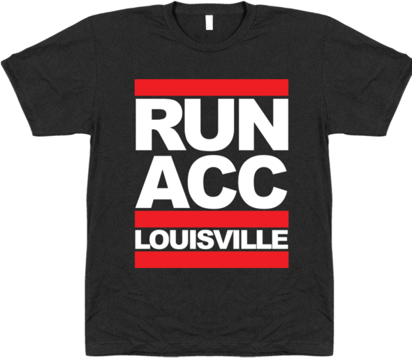 Run Acc Louisville Cardinals Football Basketball T-shirt - Active Shirt (600x537), Png Download