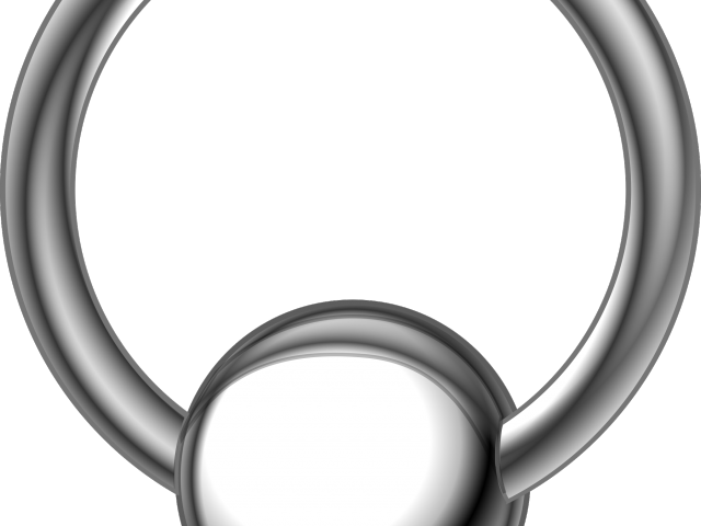 Piercing Clipart Nose Ring - Circle (640x480), Png Download