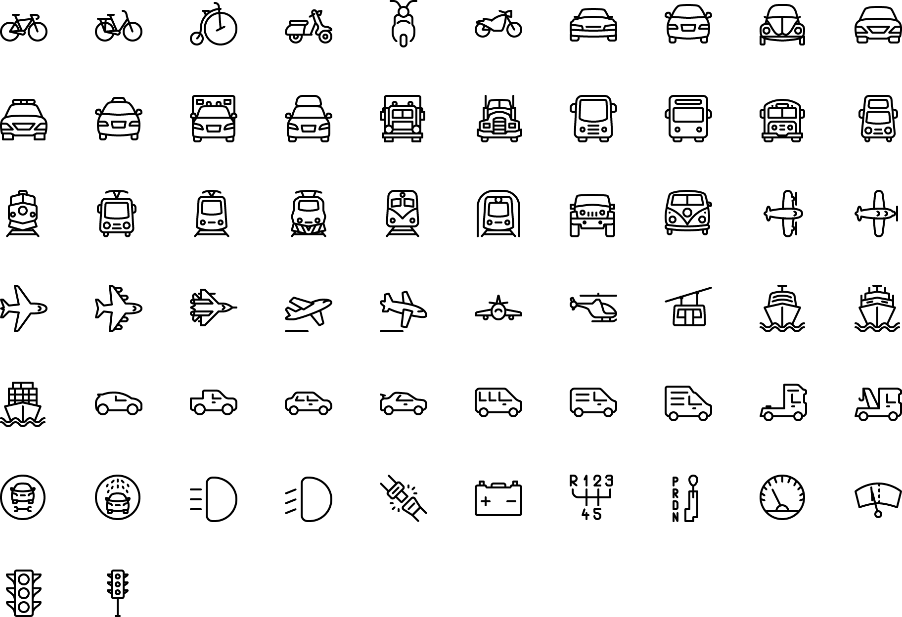 Icon Transportation - Number (1824x1248), Png Download