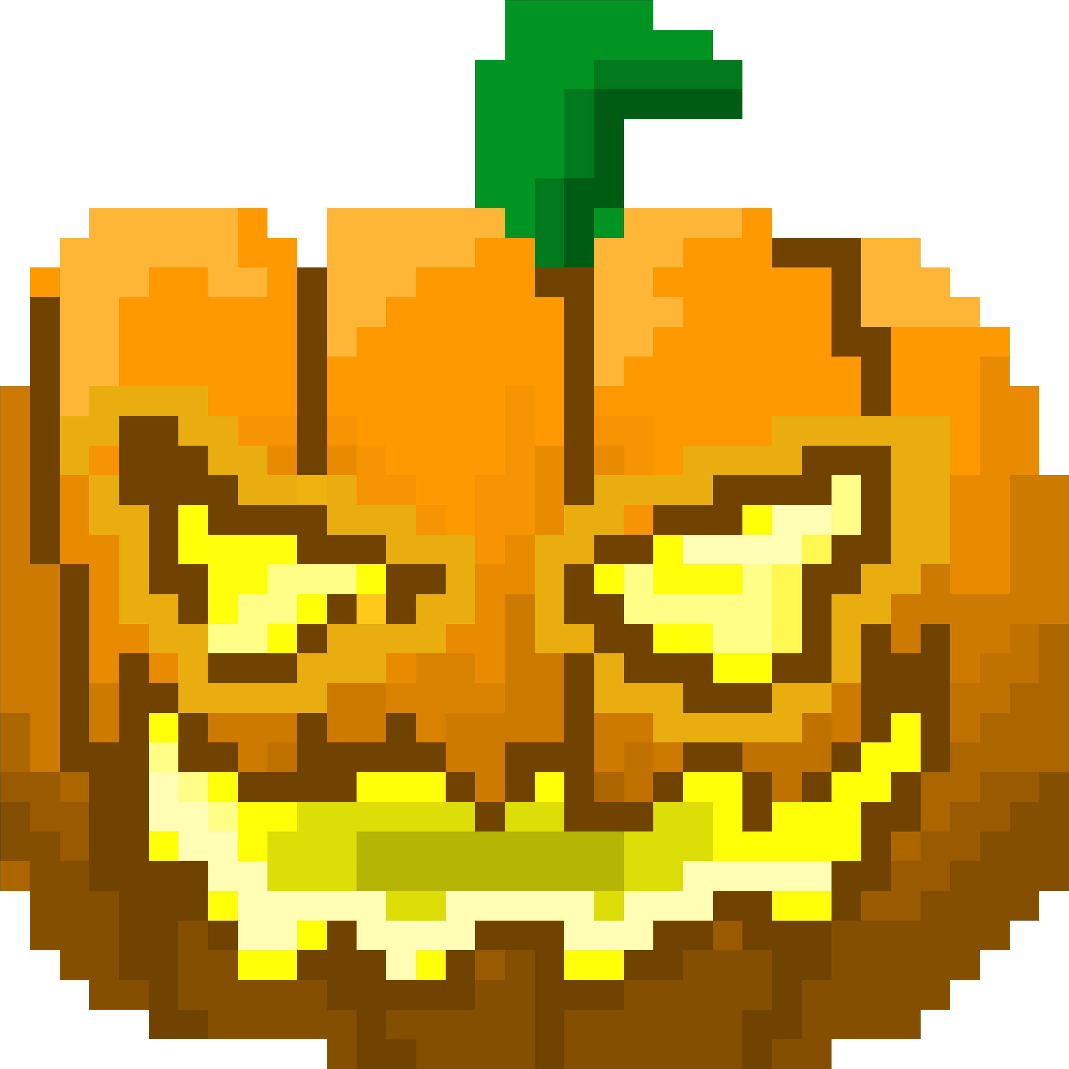 Jack O Lantern - Jack O Lantern Pixel Art (4000x3900), Png Download