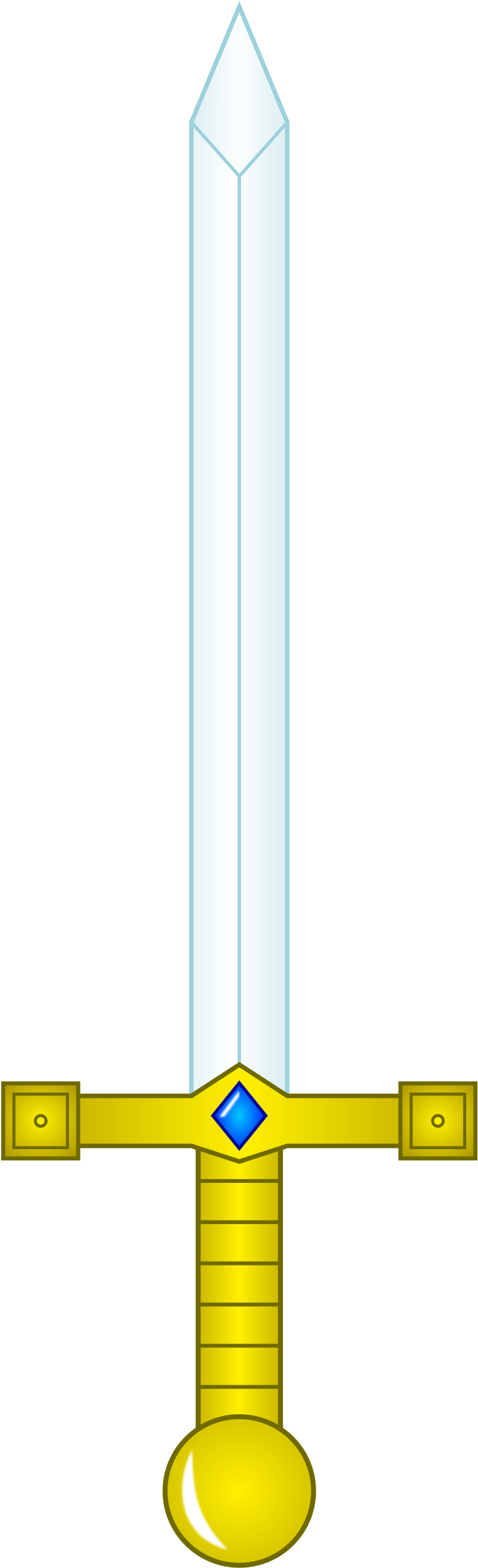 Crystal Excalibur - Electric Blue (860x2625), Png Download