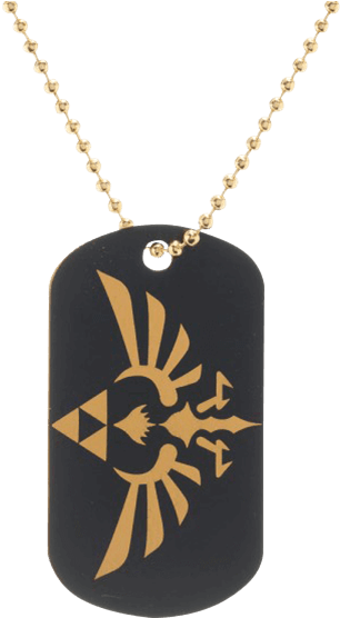Zelda Royal Crest Dog Tag - Necklace (555x555), Png Download