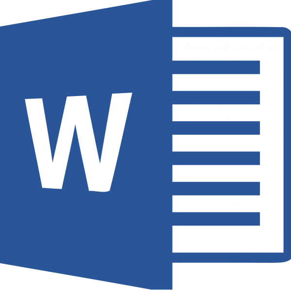 Microsoft Office Specialist Mos Word 2013 Core &ndash - Microsoft Word Logo Png (600x600), Png Download