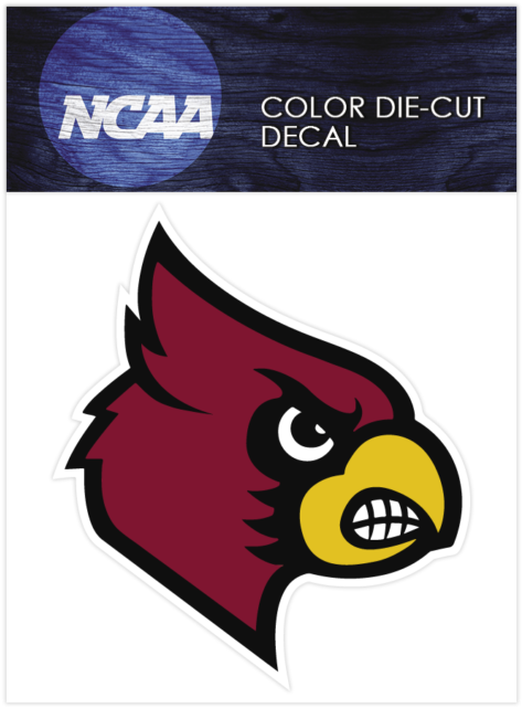 Louisville Cardinals Logo Ncaa Die Cut Vinyl Car Sticker - Hoisington High School Mascot (640x640), Png Download