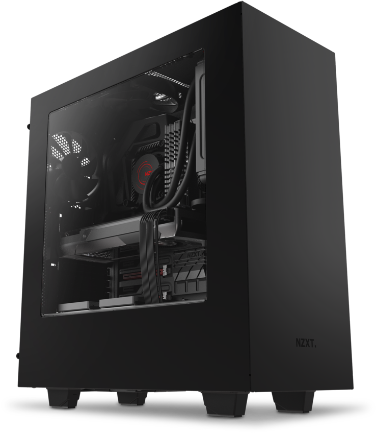 One Of Newegg's Most Popular Budget Cases Is Cheaper - Nzxt S340 Black (900x900), Png Download