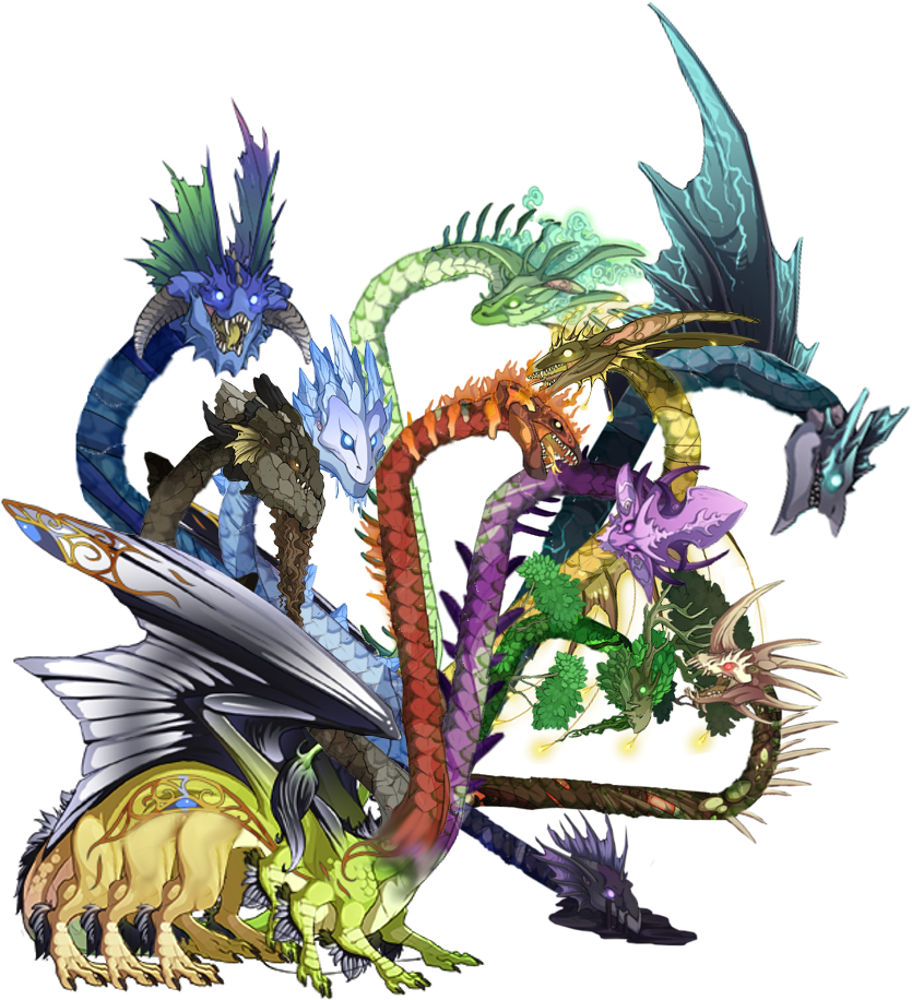 Wiita5v - Multi Headed Baby Dragon (835x926), Png Download