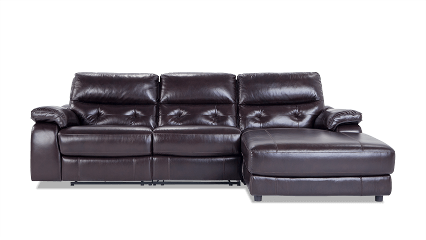 Excalibur Leather Power Reclining 3 Piece Left Arm - Couch (850x534), Png Download