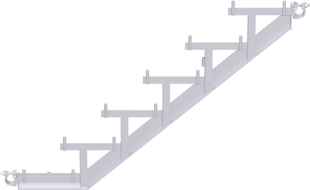 Alfix Modul Metric Stairway Stringer With Halfcoupler, - Handrail (1800x1400), Png Download