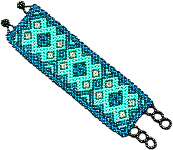 Maya Geometry Beaded Bracelet - Motif (640x640), Png Download